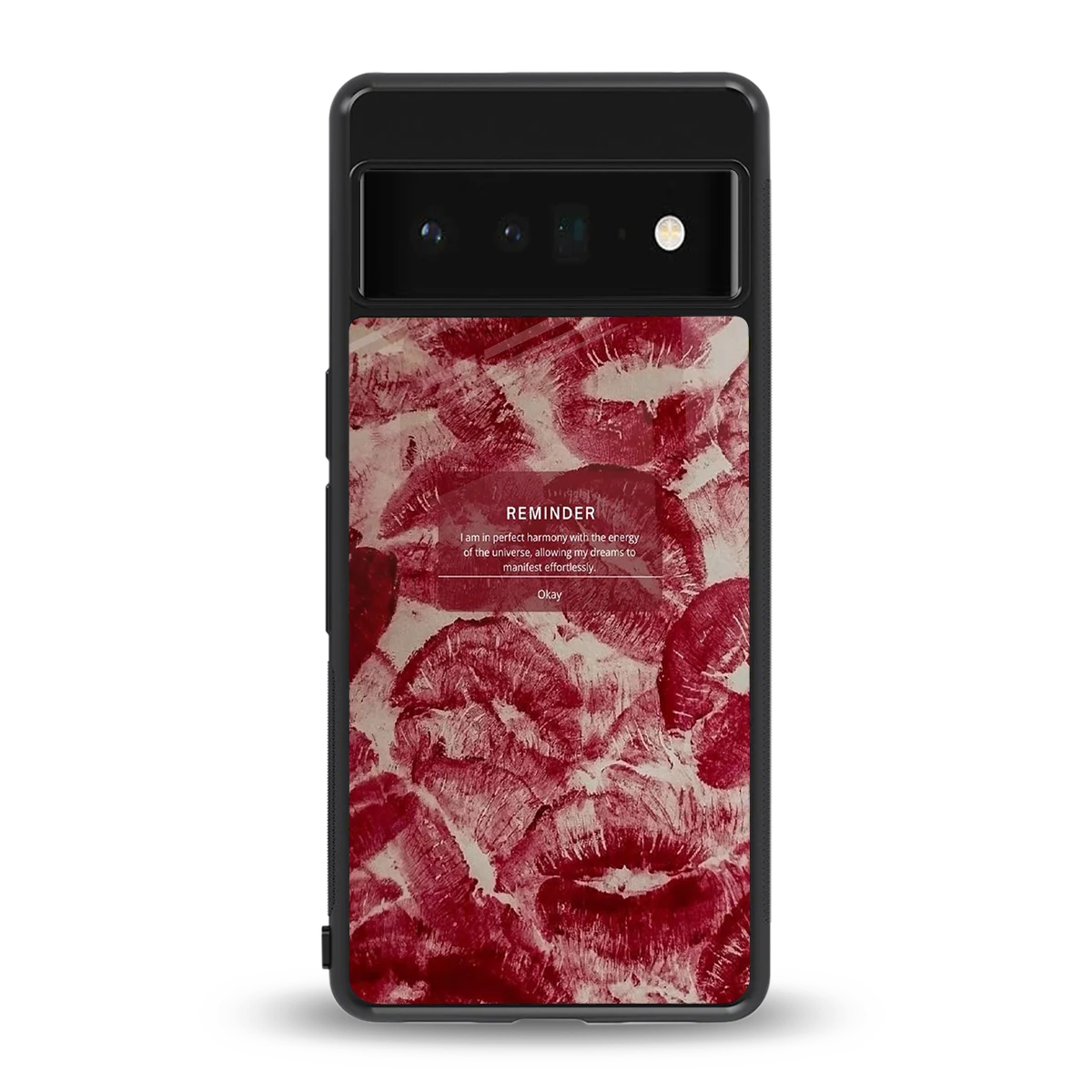 Reminder back phone cover | glass case for google pixel 6 pro
