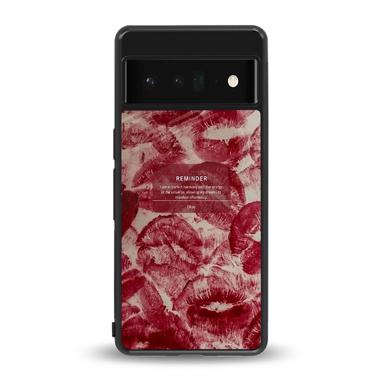 Reminder back phone cover | glass case for google pixel 6 pro