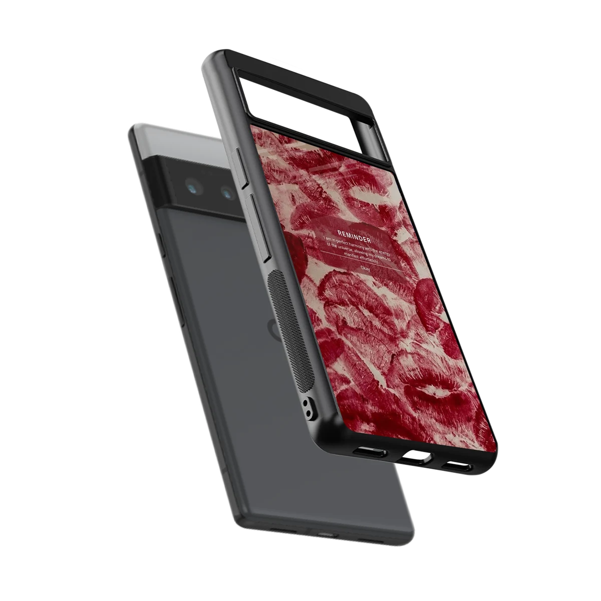 Reminder sleek google pixel 6 pro cover with tempered glass back and TPU edges