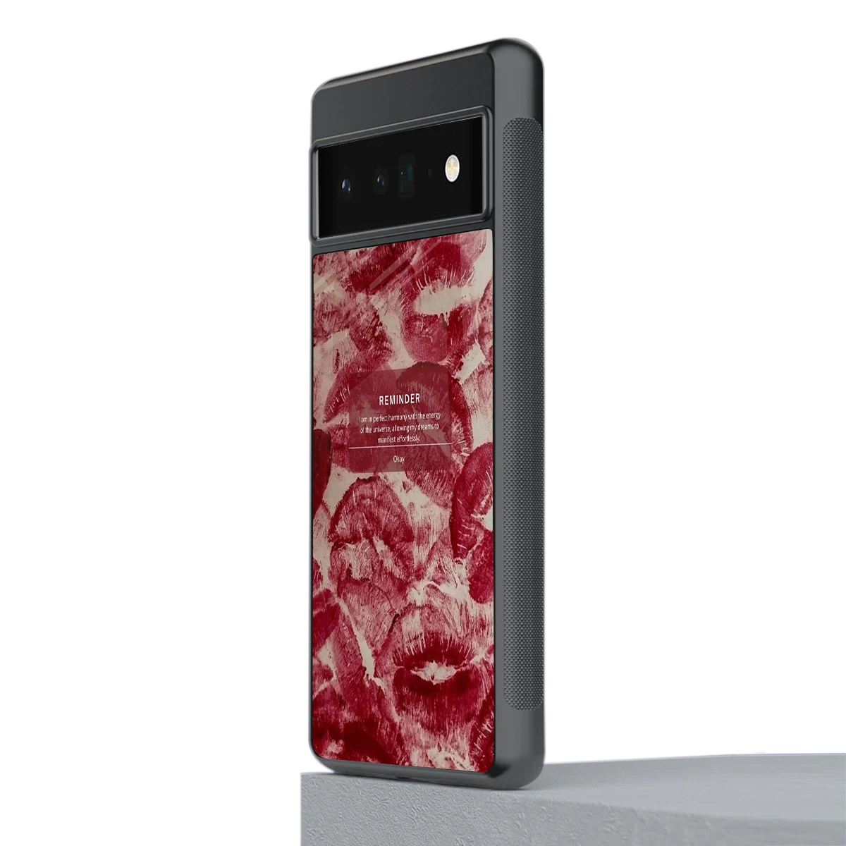 Reminder stylish phone case for google pixel 6 pro | glossy glass and slim fit