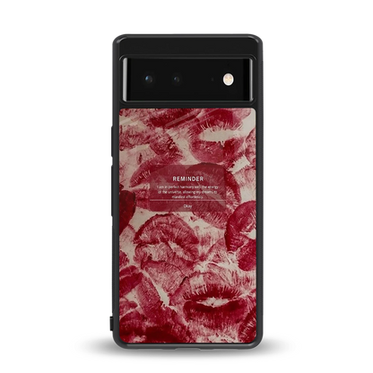 Reminder back phone cover | glass case for google pixel 6