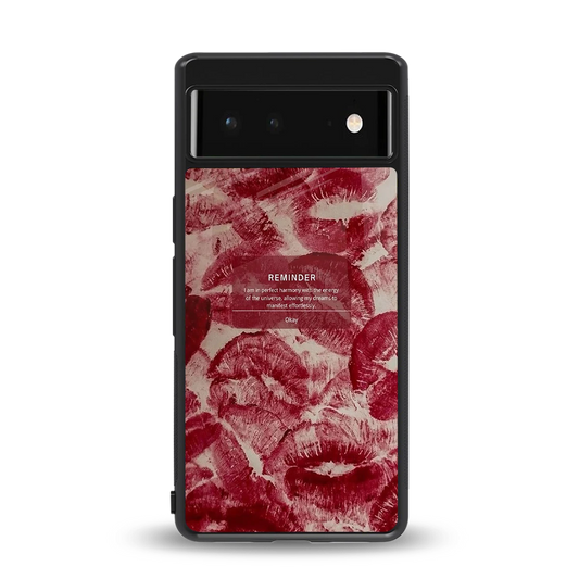 Reminder back phone cover | glass case for google pixel 6