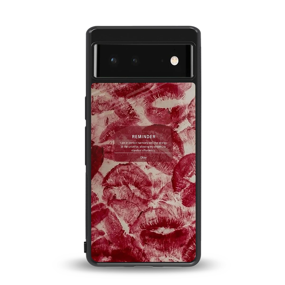 Reminder back phone cover | glass case for google pixel 6a