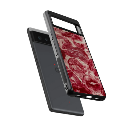 Reminder sleek google pixel 6 cover with tempered glass back and TPU edges