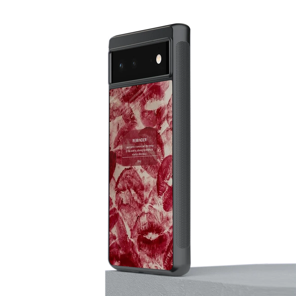 Reminder stylish phone case for google pixel 6 | glossy glass and slim fit