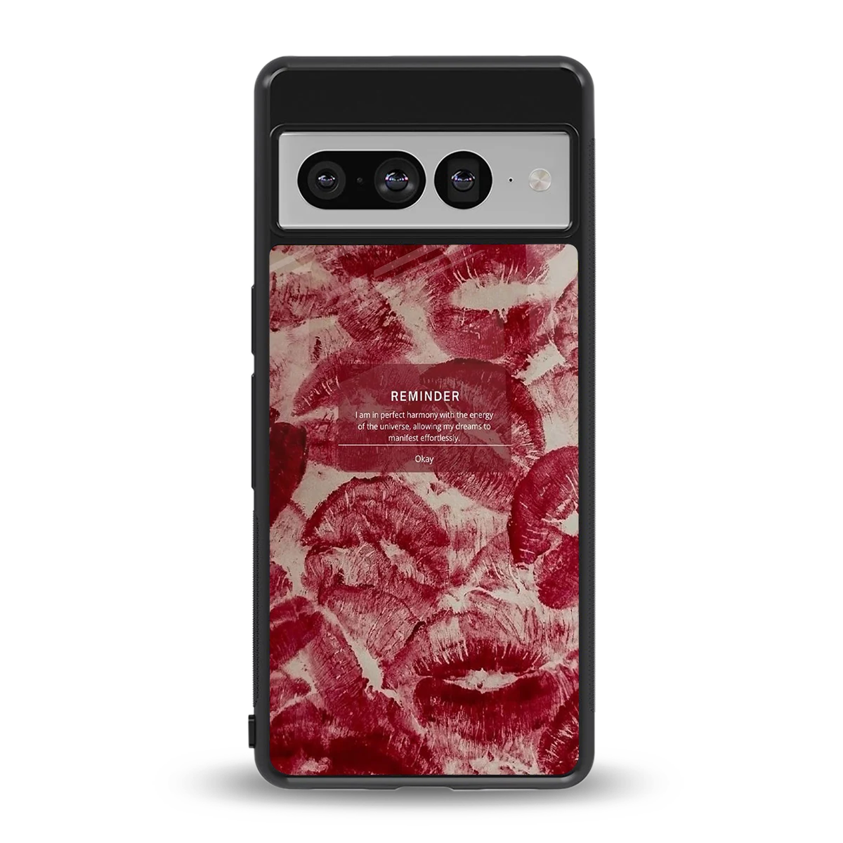 Reminder back phone cover | glass case for google pixel 7 pro