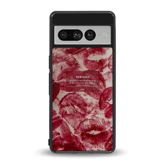 Reminder back phone cover | glass case for google pixel 7 pro