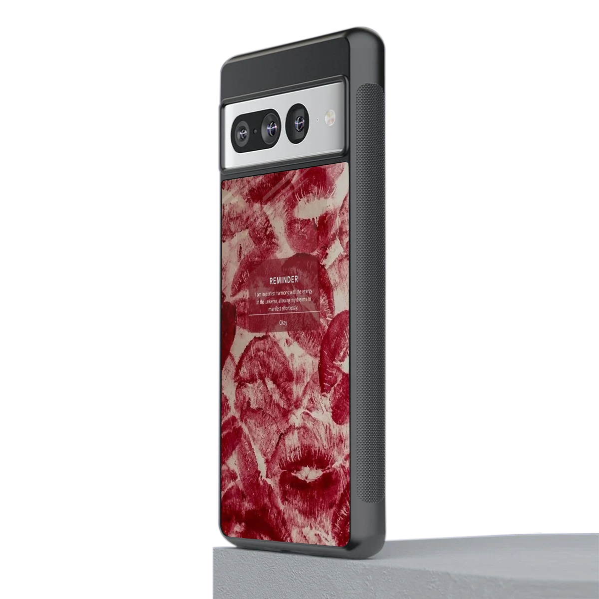 Reminder stylish phone case for google pixel 7 pro | glossy glass and slim fit