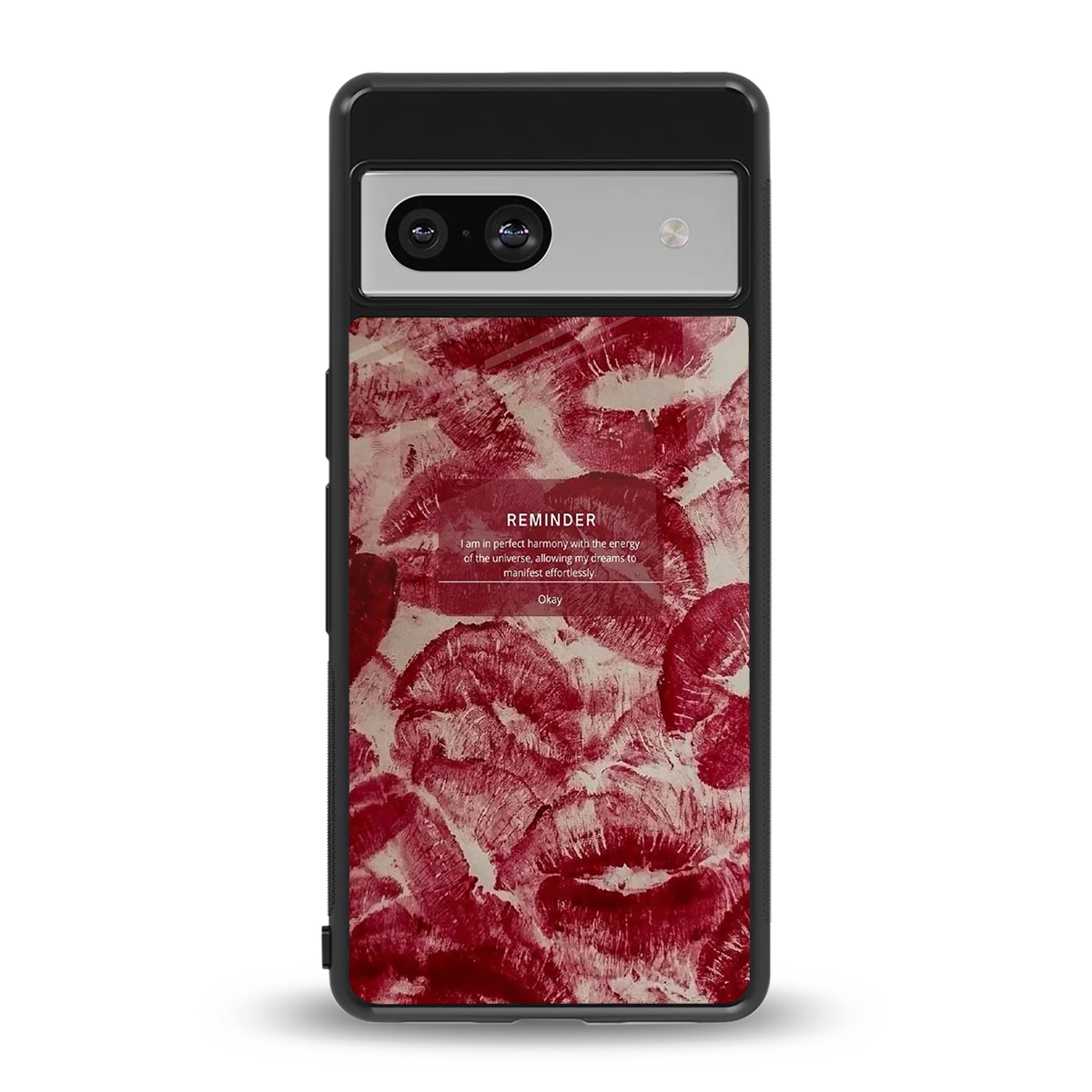 Reminder back phone cover | glass case for google pixel 7a