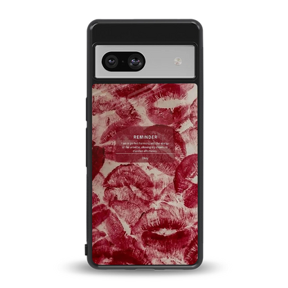 Reminder back phone cover | glass case for google pixel 7a