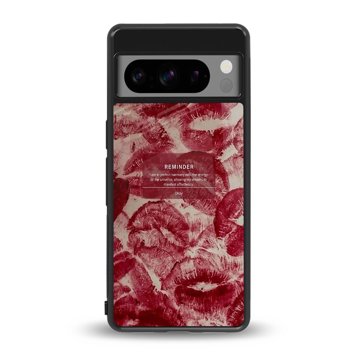 Reminder back phone cover | glass case for google pixel 8 pro