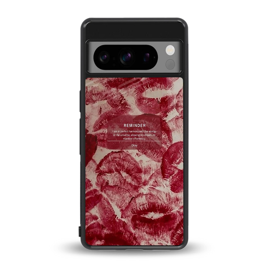 Reminder back phone cover | glass case for google pixel 8 pro