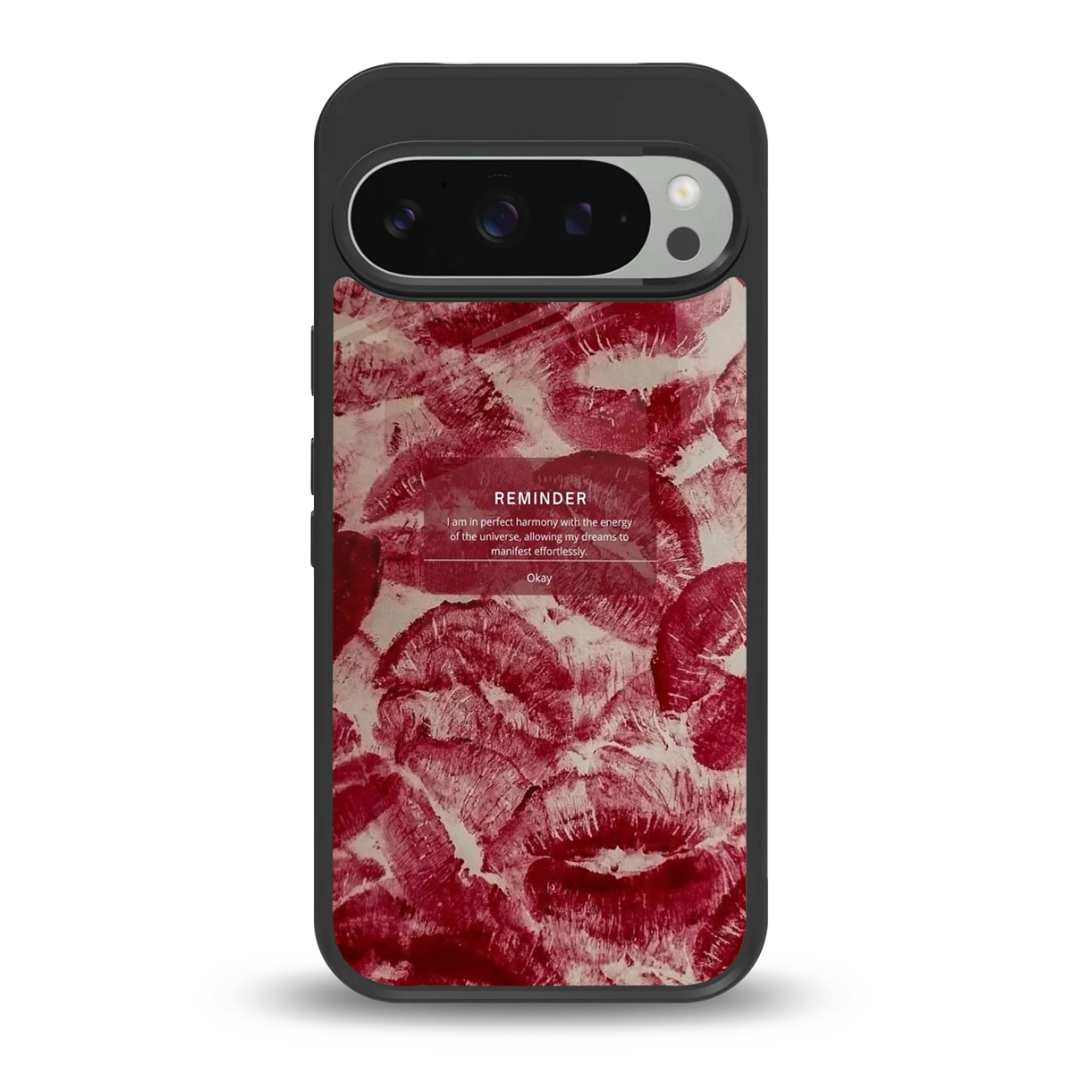 Reminder back phone cover | glass case for google pixel 9 pro xl
