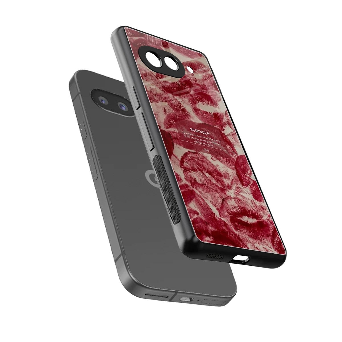Reminder sleek google pixel 10a cover with tempered glass back and TPU edges