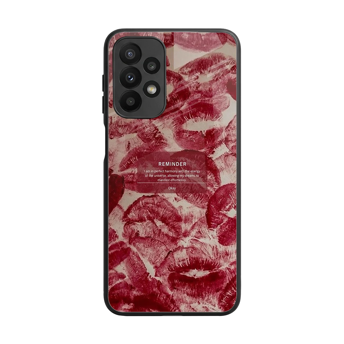 Reminder back phone cover | glass case for samsung galaxy a23