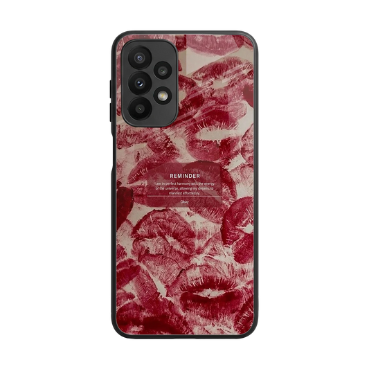 Reminder back phone cover | glass case for samsung galaxy a23