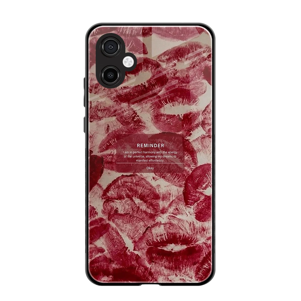 Reminder back phone cover | glass case for samsung galaxy a06 5g