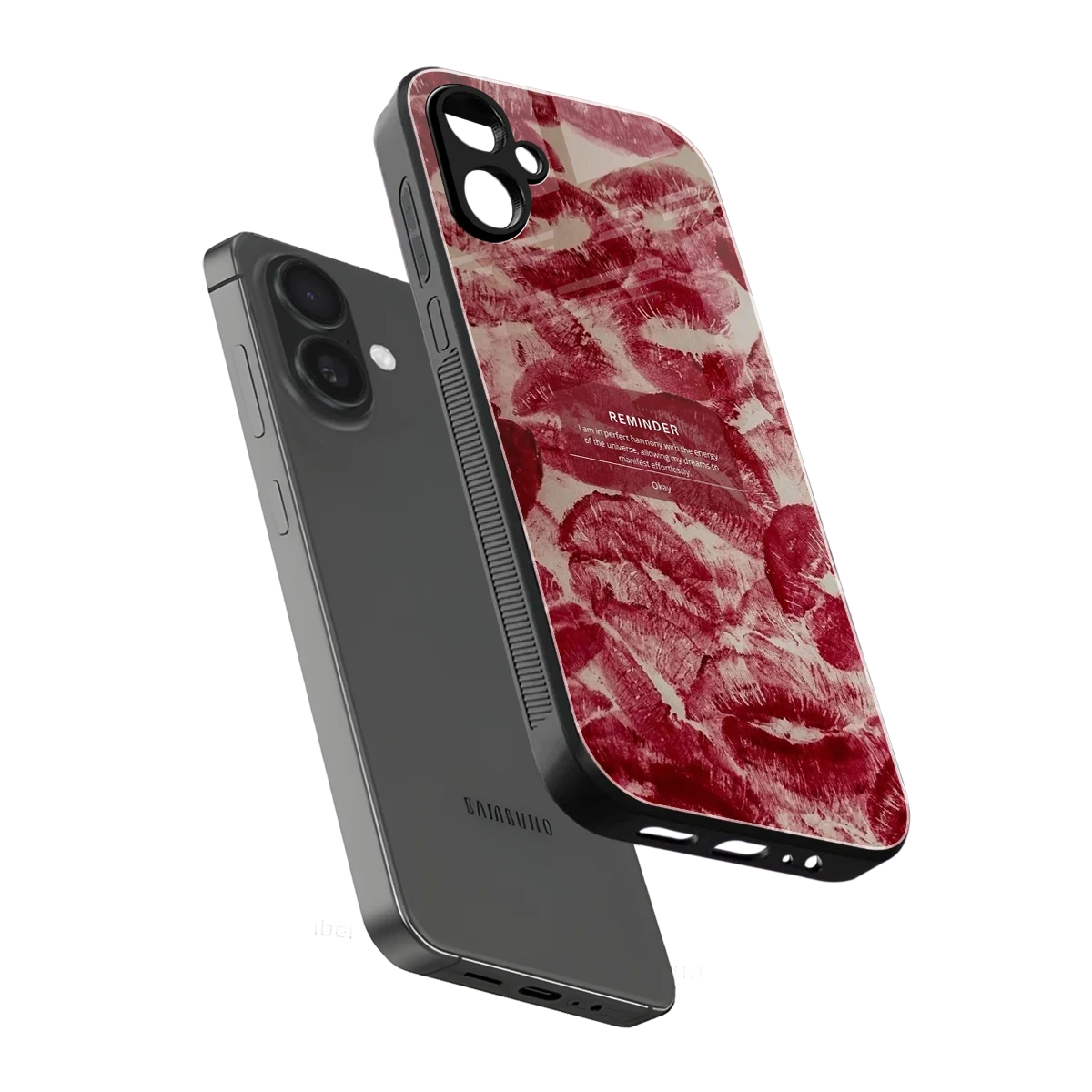 Reminder sleek samsung galaxy a06 5g cover with tempered glass back and TPU edges