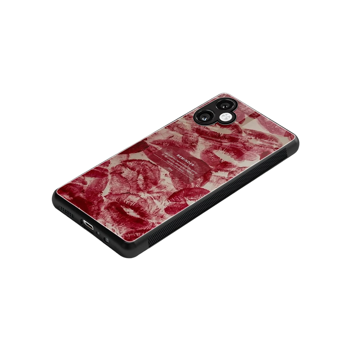 Reminder stylish phone case for samsung galaxy a06 5g | glossy glass and slim fit