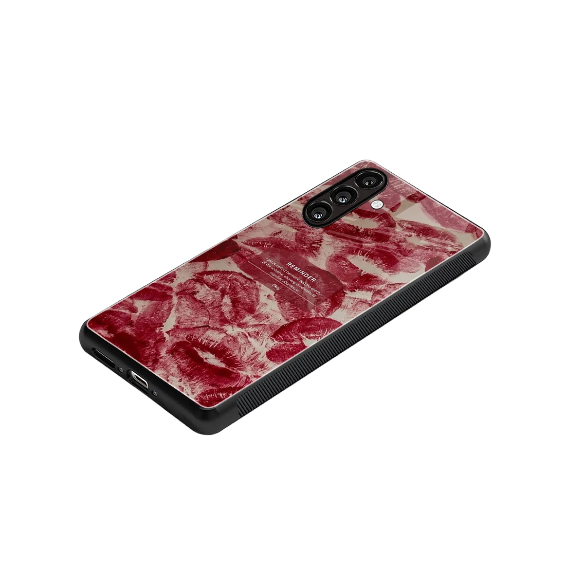 Reminder stylish phone case for samsung galaxy a55 5g | glossy glass and slim fit