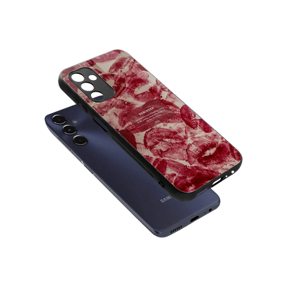 Reminder sleek samsung galaxy m14 5g cover with tempered glass back and TPU edges