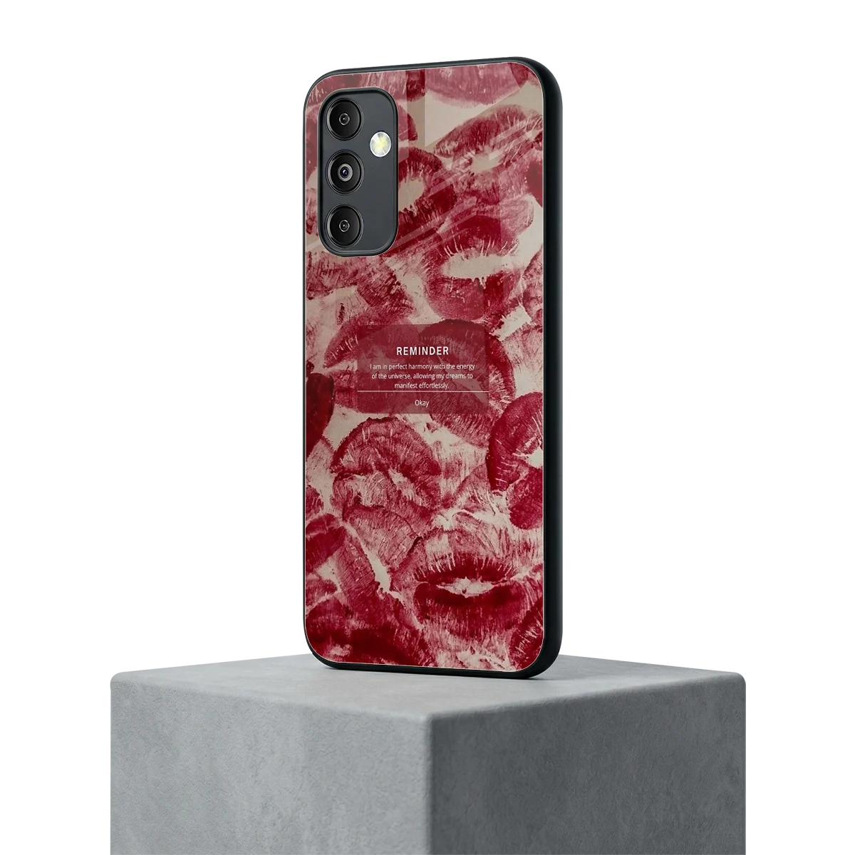 Reminder samsung galaxy m14 5g mobile cover | shockproof glass phone case