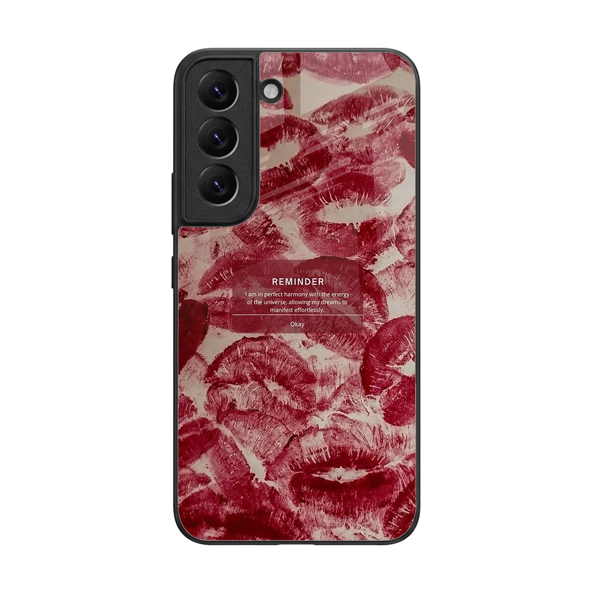 Reminder back phone cover | glass case for samsung galaxy s22