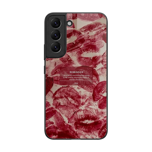 Reminder back phone cover | glass case for samsung galaxy s22