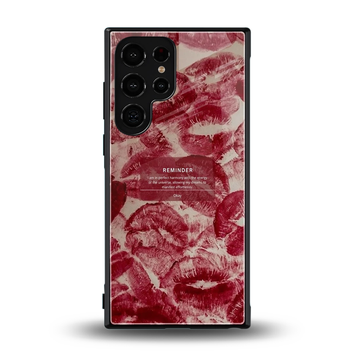 Reminder back phone cover | glass case for samsung galaxy s23 ultra