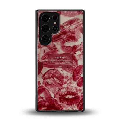 Reminder back phone cover | glass case for samsung galaxy s25 ultra