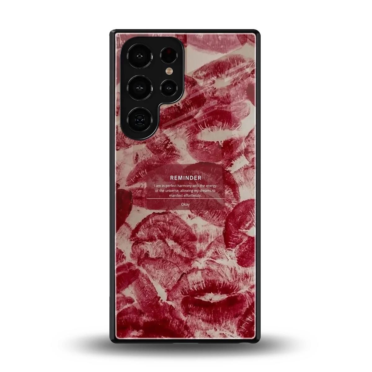 Reminder back phone cover | glass case for samsung galaxy s26 ultra