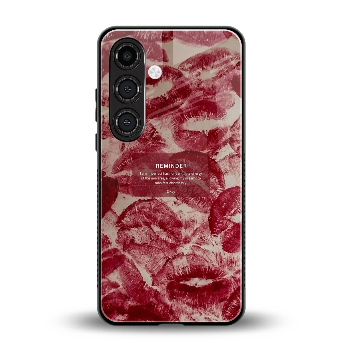 Reminder back phone cover | glass case for samsung galaxy s25