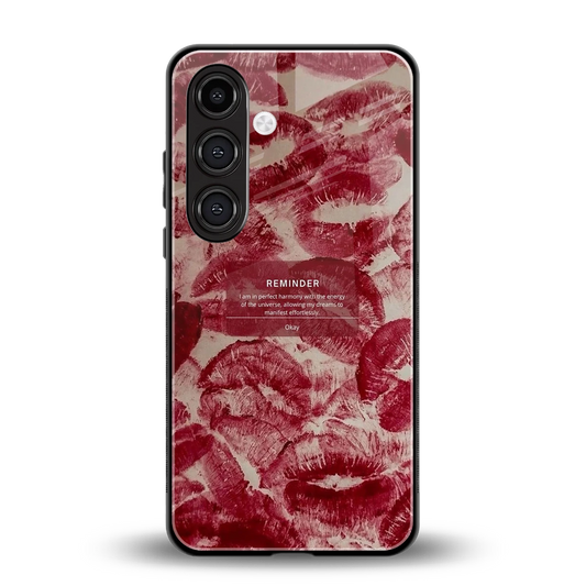 Reminder back phone cover | glass case for samsung galaxy s24