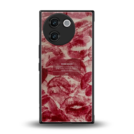 Reminder back phone cover | glass case for vivo v30e