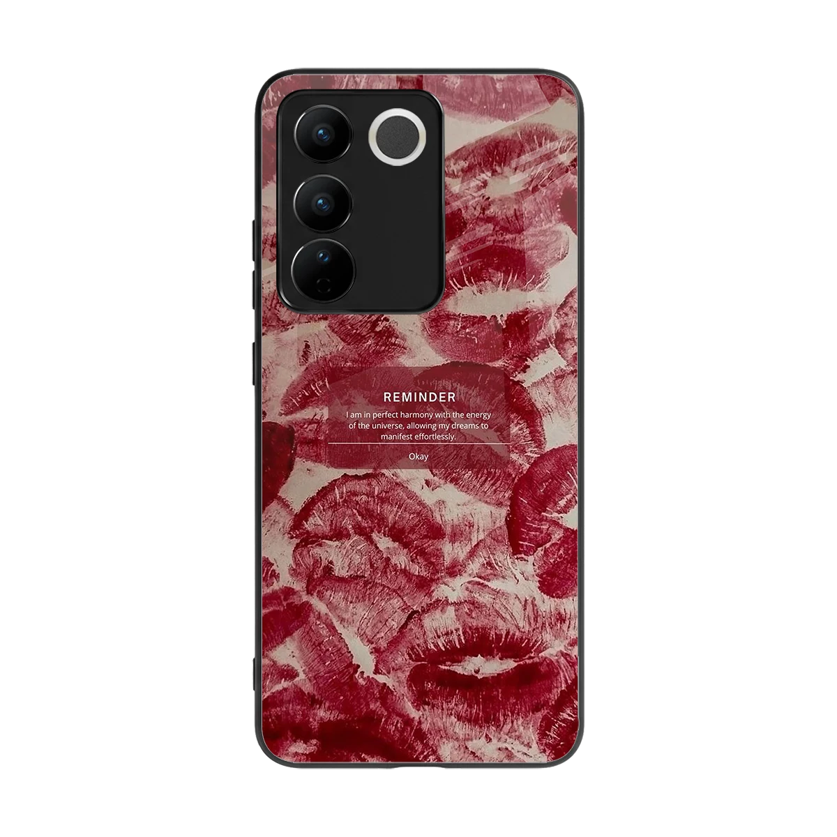 Reminder back phone cover | glass case for vivo v27 5g