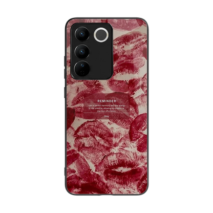 Reminder back phone cover | glass case for vivo v27 5g