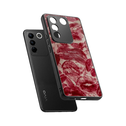 Reminder sleek vivo v27 5g cover with tempered glass back and TPU edges