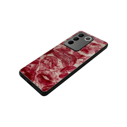 Reminder stylish phone case for vivo v27 5g | glossy glass and slim fit