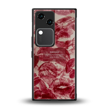 Reminder back phone cover | glass case for vivo v30