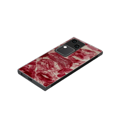 Reminder stylish phone case for vivo v30 | glossy glass and slim fit