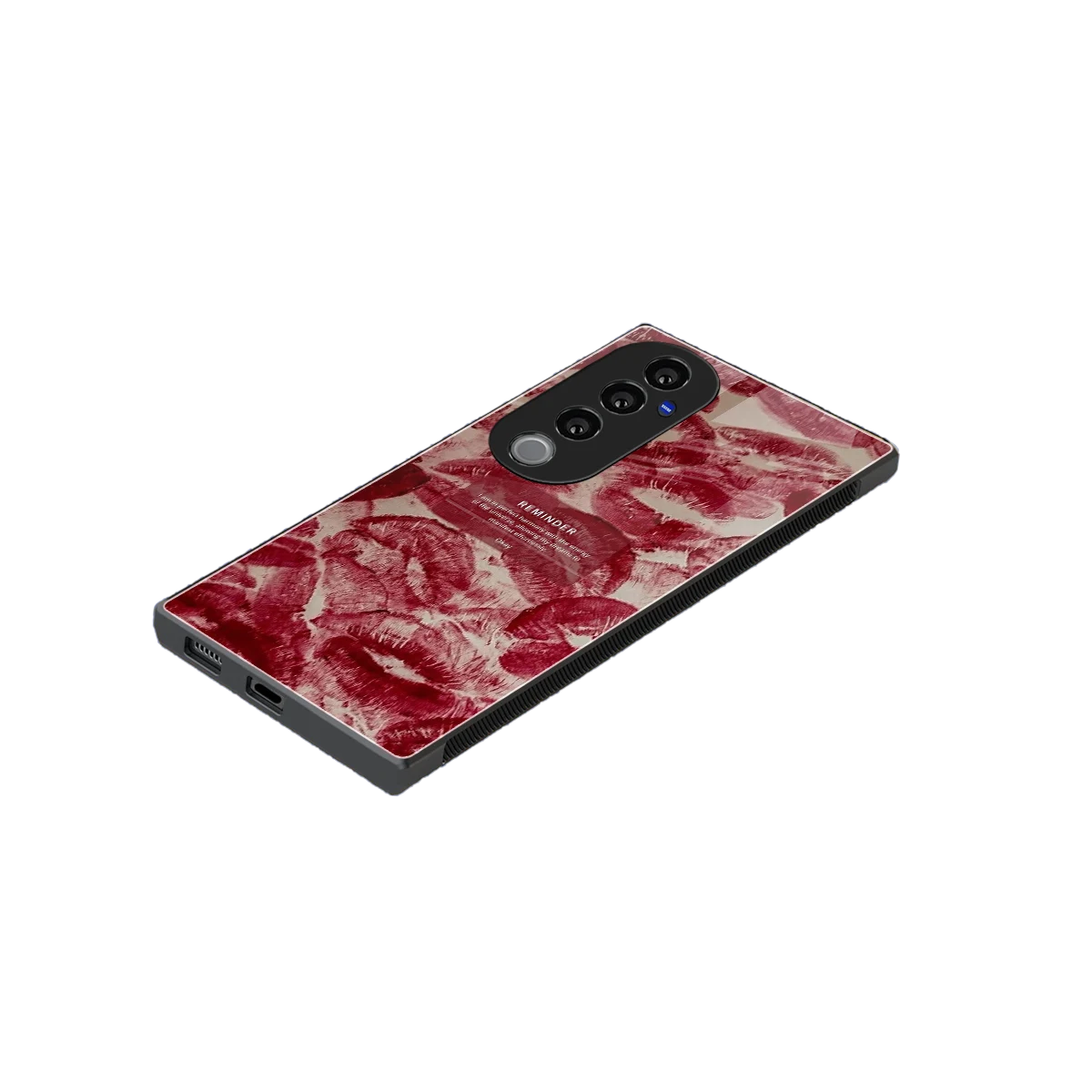 Reminder stylish phone case for vivo v40 pro | glossy glass and slim fit