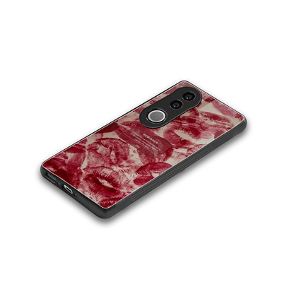 Reminder stylish phone case for vivo v50 | glossy glass and slim fit