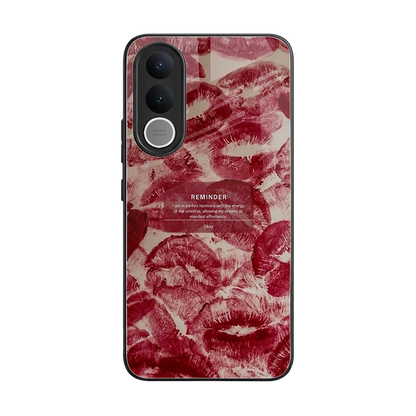 Reminder back phone cover | glass case for vivo v70 fe