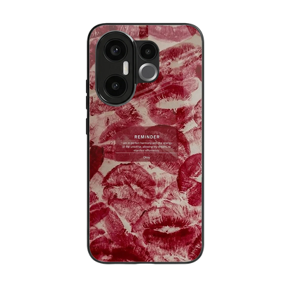 Reminder back phone cover | glass case for vivo x200 fe