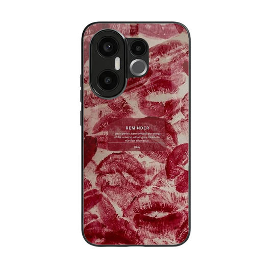Reminder back phone cover | glass case for vivo x200 fe