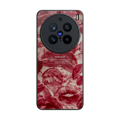 Reminder back phone cover | glass case for vivo x200 pro