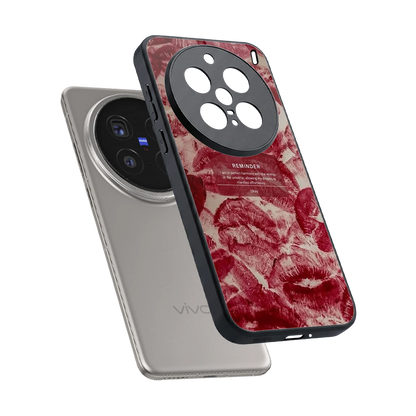 Reminder sleek vivo x200 pro cover with tempered glass back and TPU edges