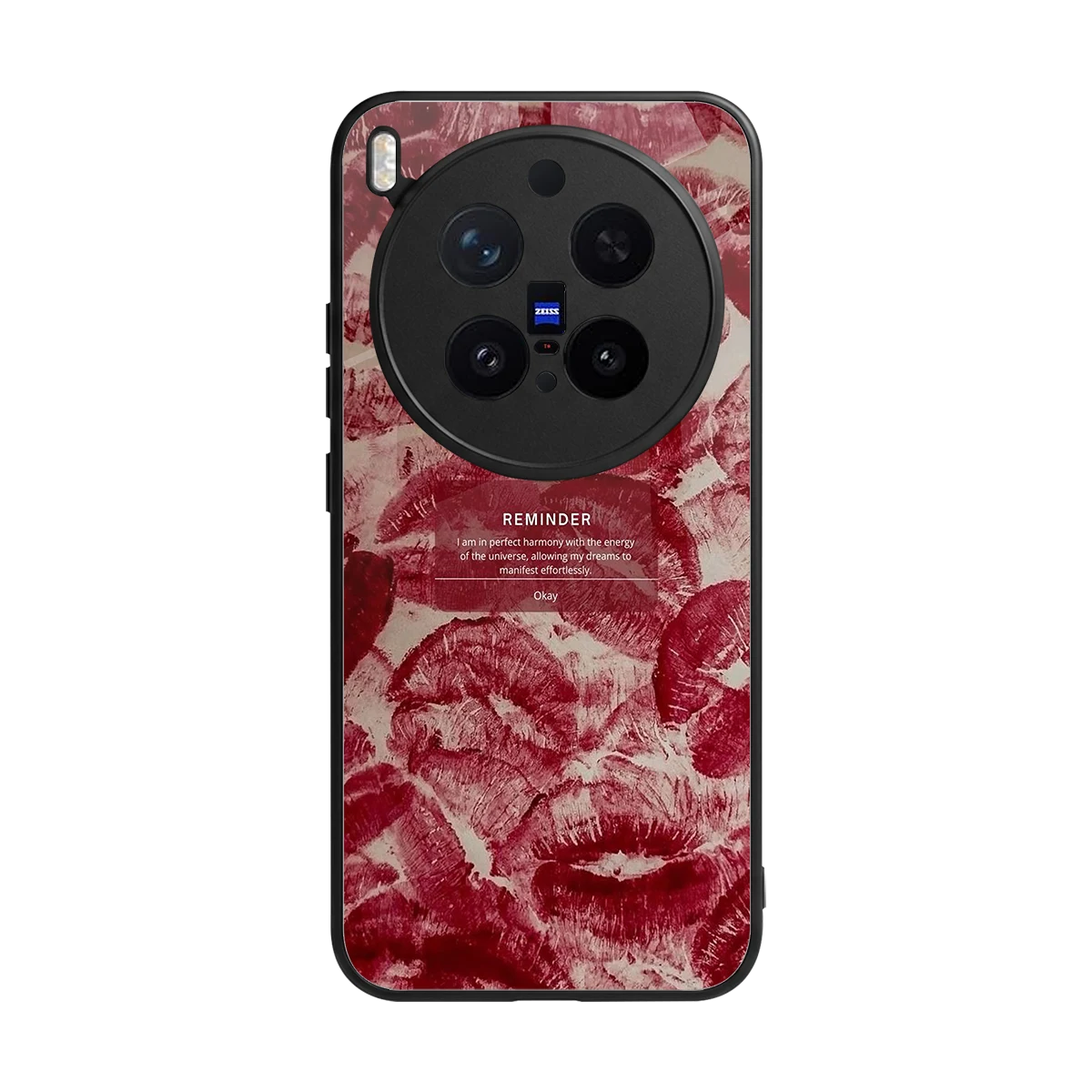 Reminder back phone cover | glass case for vivo x300 pro