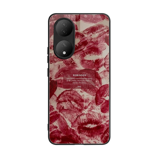 Reminder back phone cover | glass case for Vivo-y100
