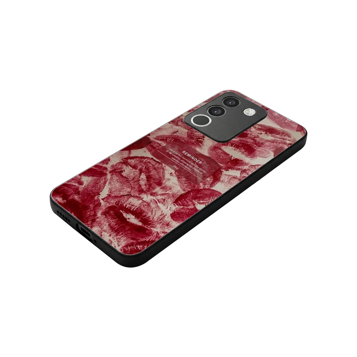 Reminder stylish phone case for vivo y200 5g | glossy glass and slim fit